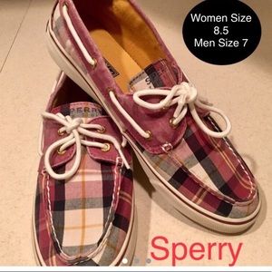 Plaid SPERRY TOP-SIDERS. Women’s 8.5 / Men’s 7